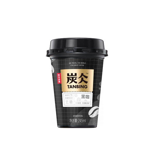 炭仌 杯裝咖啡 無糖黑咖 245ML