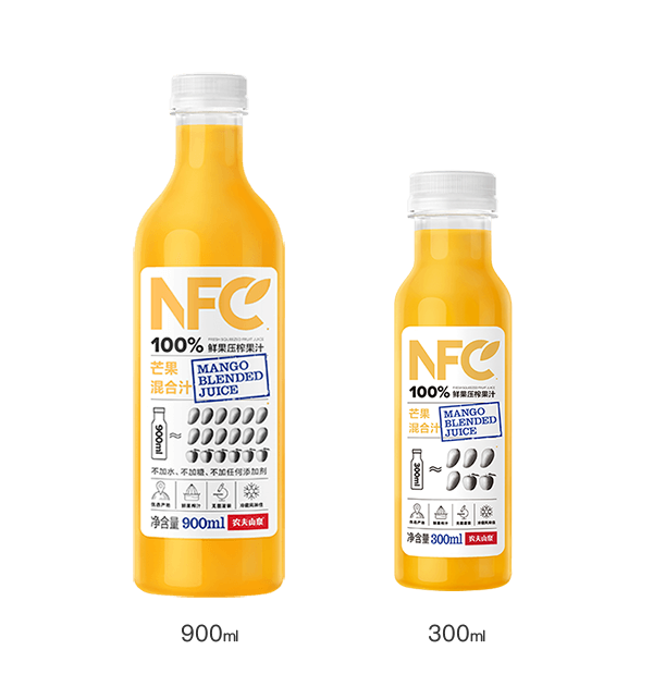 100%NFC果汁 芒果混合汁 300ML 900ML