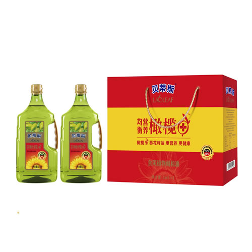 橄欖+葵花籽油 1.6L 2禮盒裝