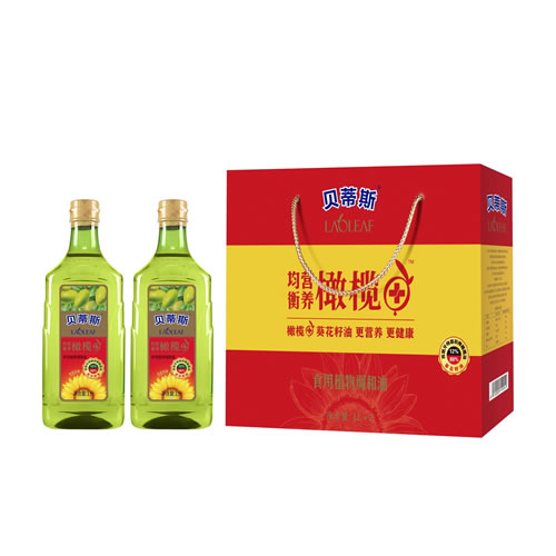 橄欖+葵花籽油 1L.2禮盒裝